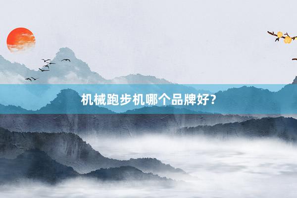 机械跑步机哪个品牌好?